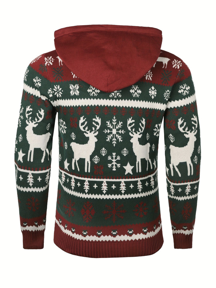 Christmas Reindeer Hooded Sweater