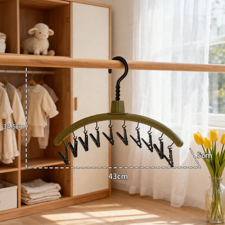 Christmas Tree Drying Rack with Clips, view 2 - Elena Harper