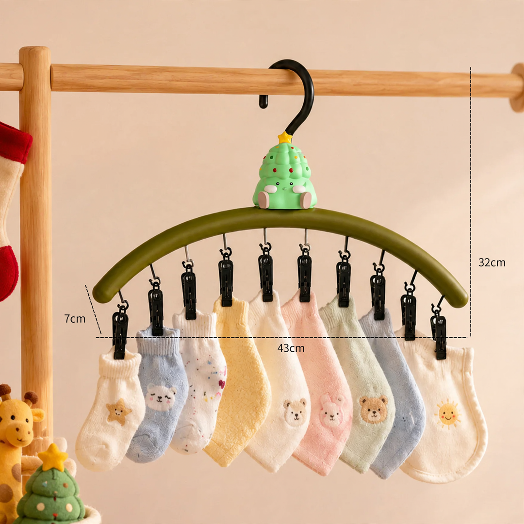 Christmas Tree Drying Rack with Clips, view 4 - Elena Harper