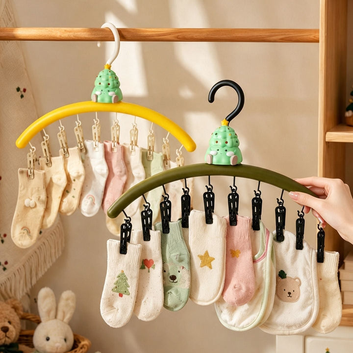 Christmas Tree Drying Rack with Clips, view 5 - Elena Harper