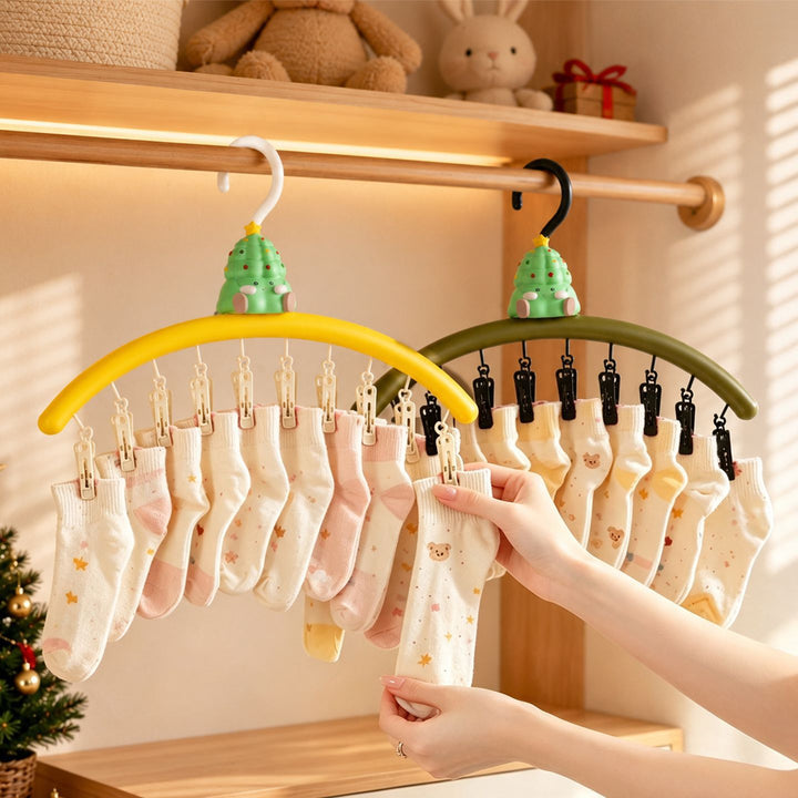 Christmas Tree Drying Rack with Clips, view 7 - Elena Harper