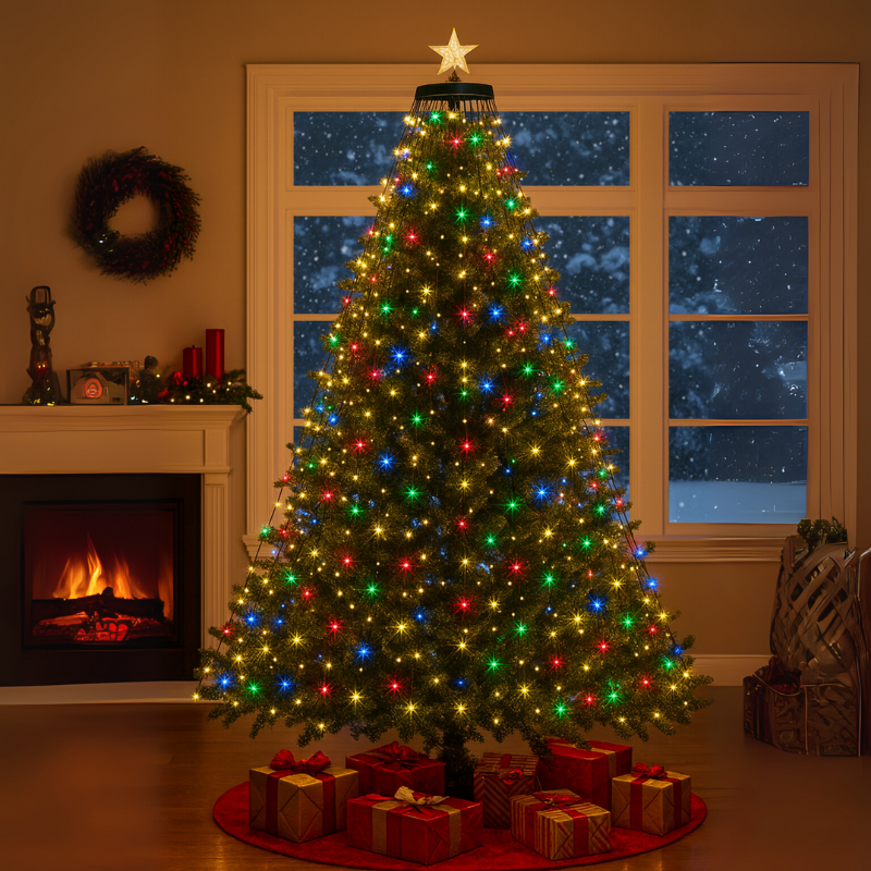 Christmas Tree String Lights with Star Topper