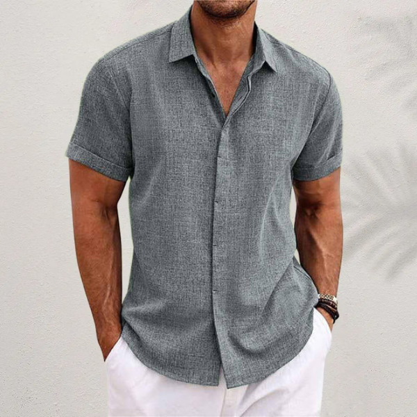 Classic Collared Button-Up Shirt