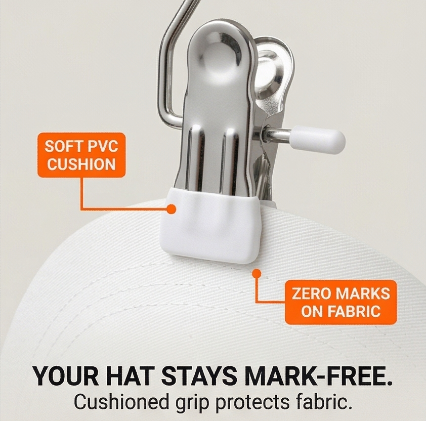 Clipvault Stainless Steel Closet Clip Hooks (20 Pack) - Elena Harper