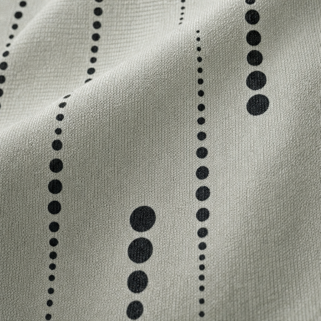 Dotwell Dotted Stand-Collar Button Sweatshirt - Elena Harper
