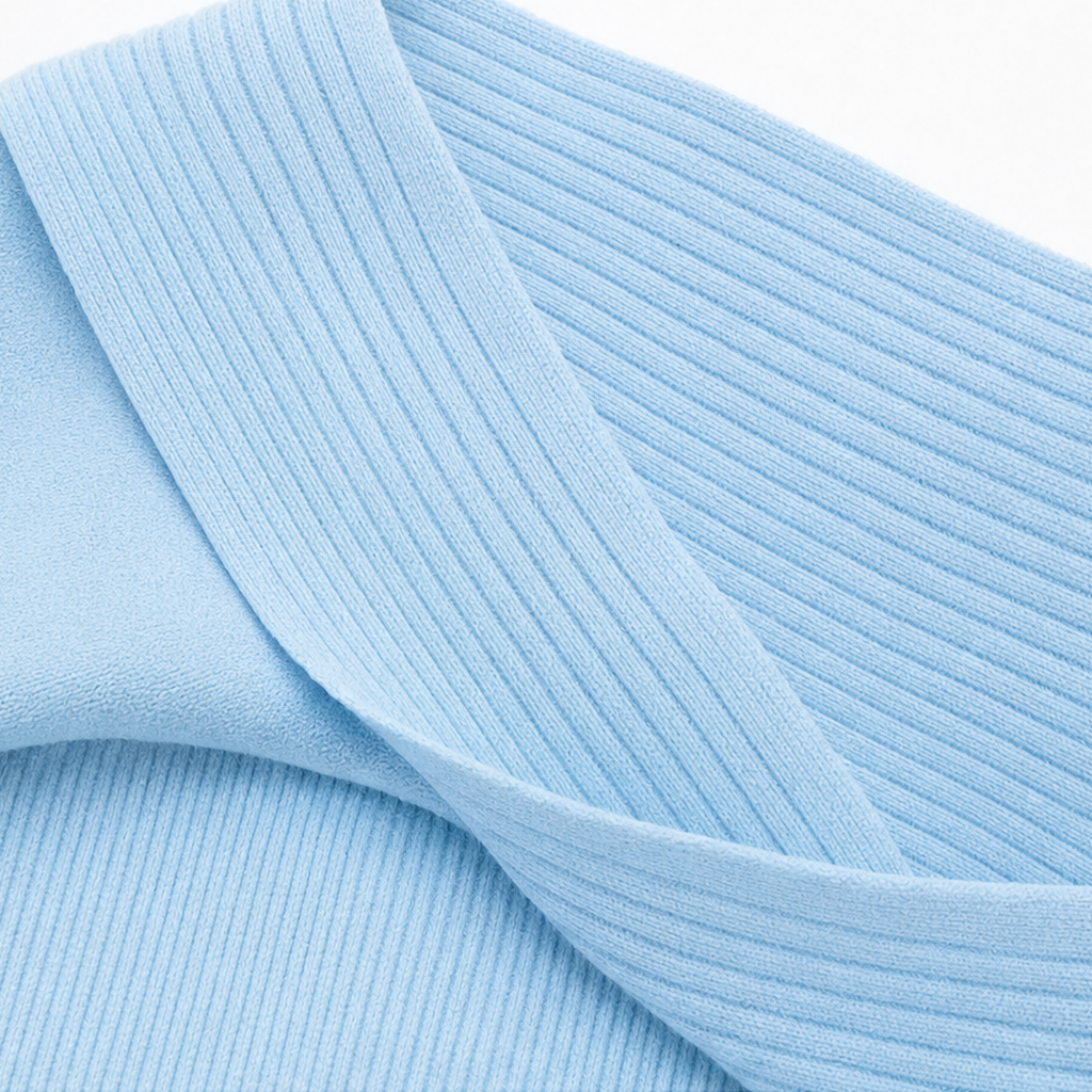 Bowdrift Bow-Neck Ribbed Knit Sweater - Elena Harper