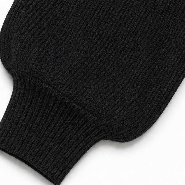 Drapeva Fitted Cuff Batwing Knit Pullover - Elena Harper