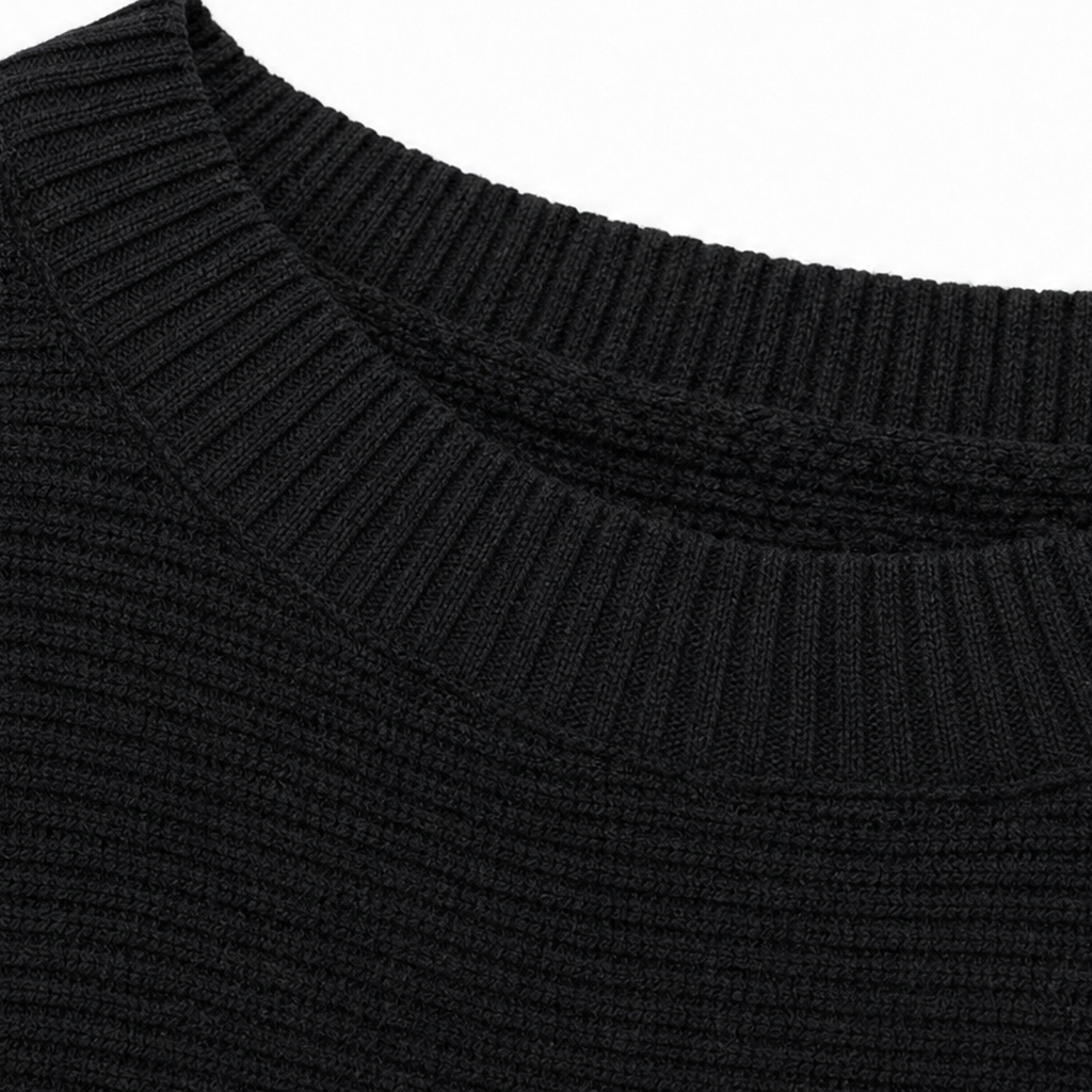 Drapeva Fitted Cuff Batwing Knit Pullover - Elena Harper