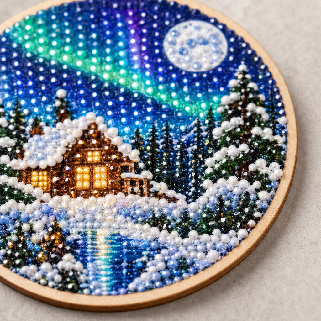 Aurora Keepsake 14-Day Diamond Painting Ornament Kit - Elena Harper