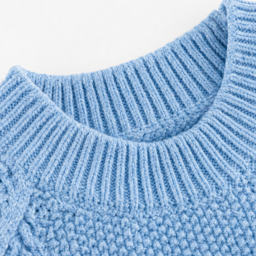 Cozyelle Hollow-Out Cable-Knit Sleeve Sweater - Elena Harper
