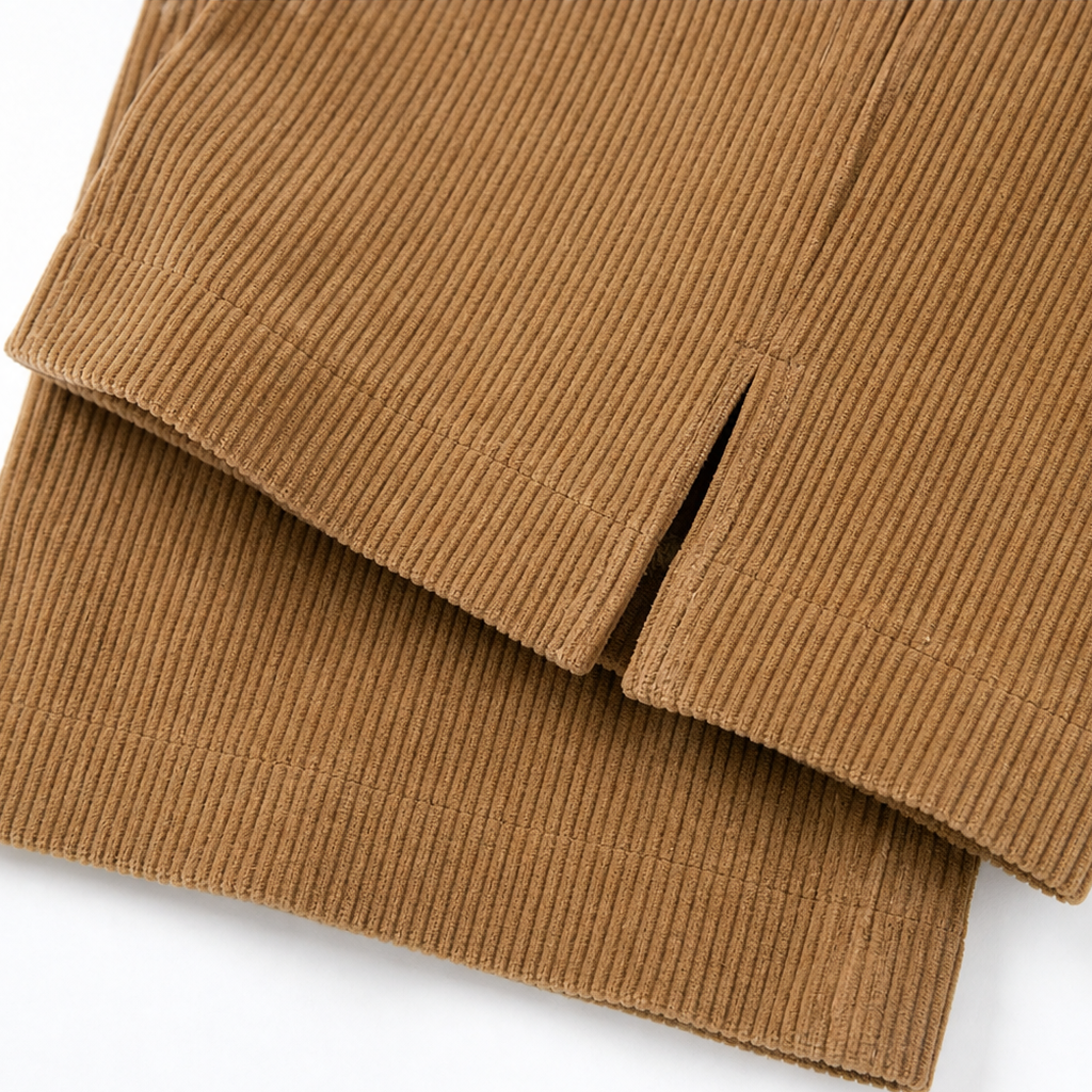 Cordella Ribbed Corduroy Wide-Leg Pants - Elena Harper