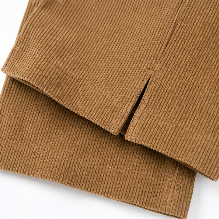 Cordella Ribbed Corduroy Wide-Leg Pants - Elena Harper