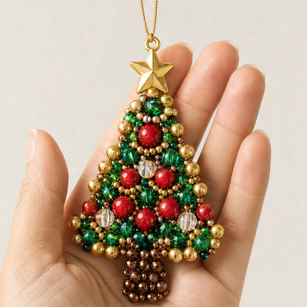 Bead & Bough Beaded Christmas Tree Ornament Kit - Elena Harper
