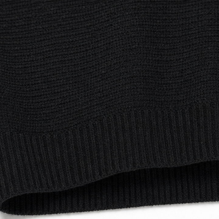 Drapeva Fitted Cuff Batwing Knit Pullover - Elena Harper
