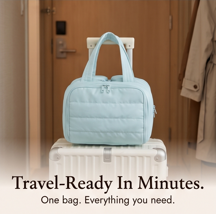 Cloudette Wide-Mouth Toiletry Bag - Elena Harper
