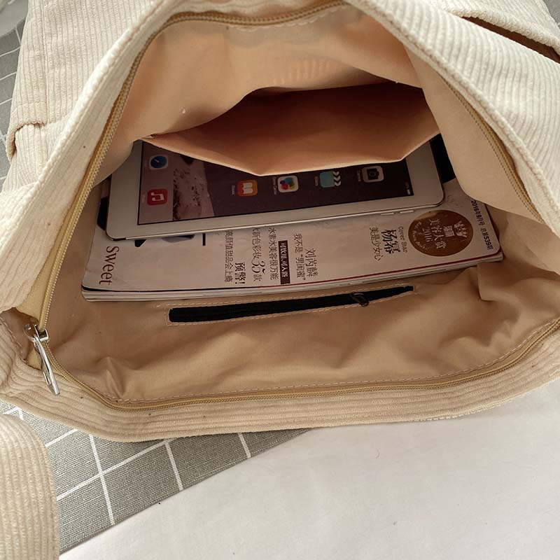 Corduroy Shoulder Bag