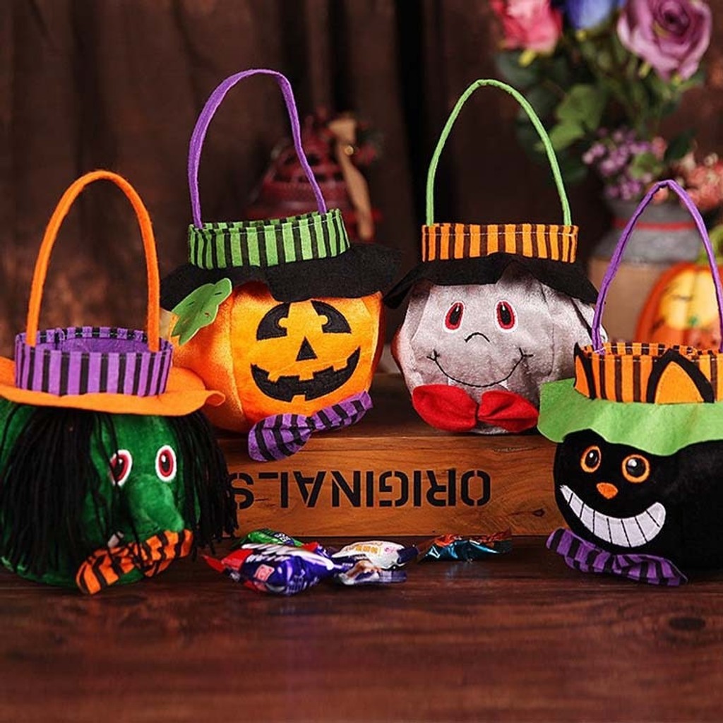 Halloween Candy Bag – Pumpkin & Witch