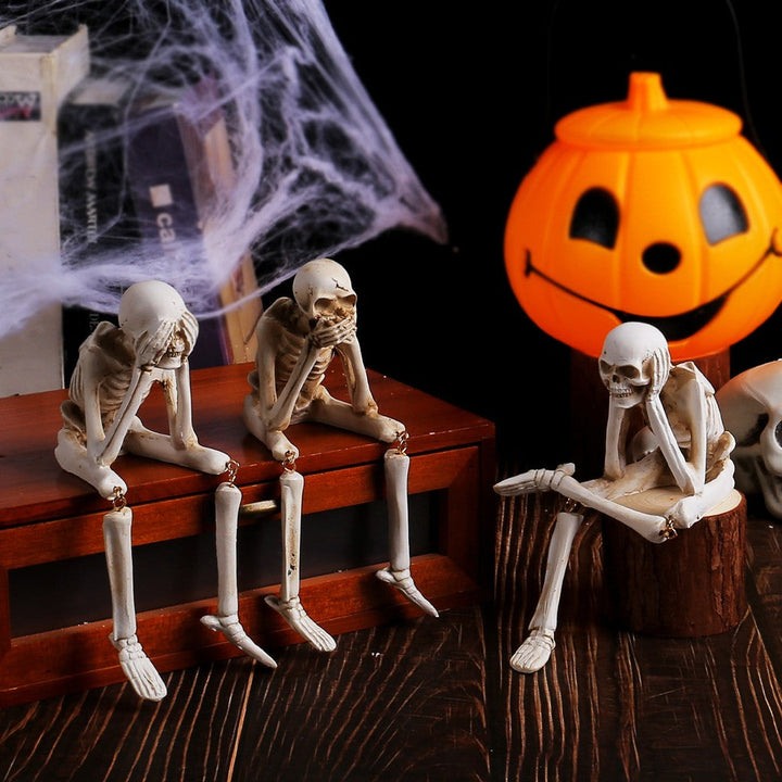 Halloween Skull Resin Ornament