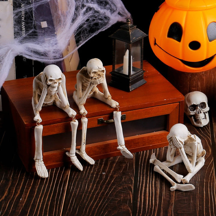 Halloween Skull Resin Ornament