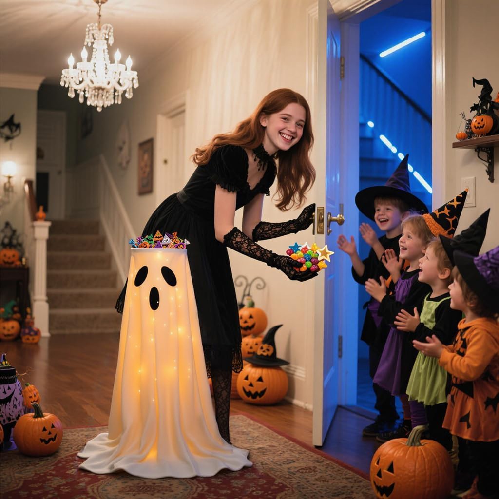 Halloween Ghost Candy Bowl Rack