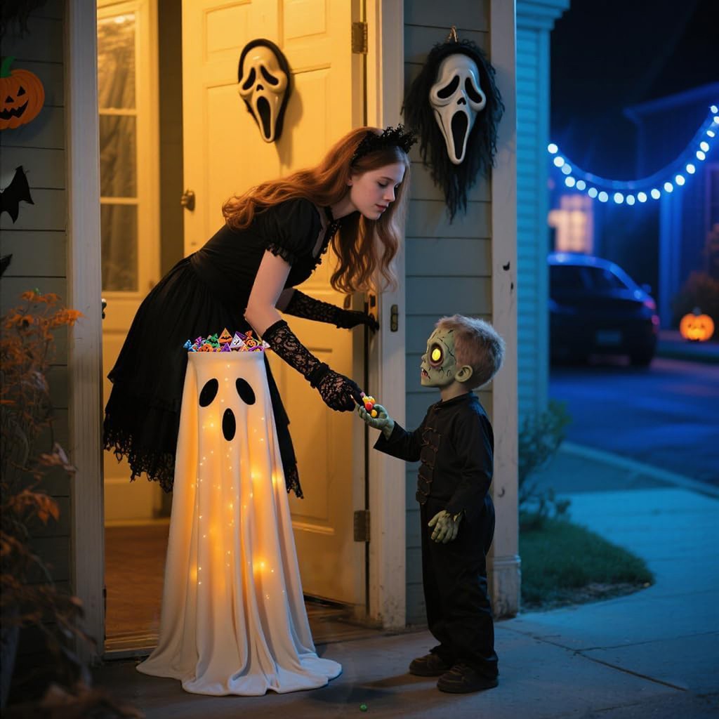 Halloween Ghost Candy Bowl Rack