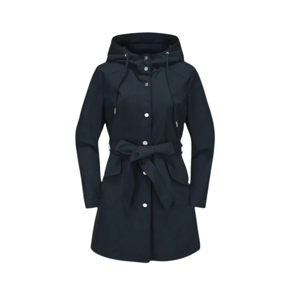 Belted Hooded Trench Coat