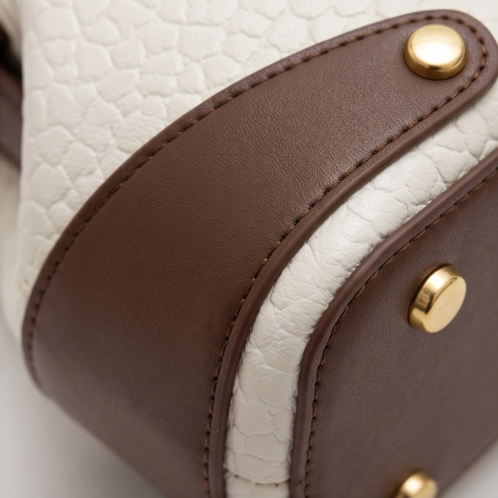 Cola Two-Tone Leather Handbag for Day to Night - Elena Harper