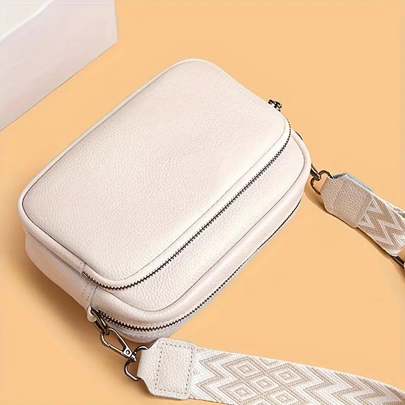 Lusanne Elegant Crossbody Bag with Wide Pattern Strap, view 8 - Elena Harper
