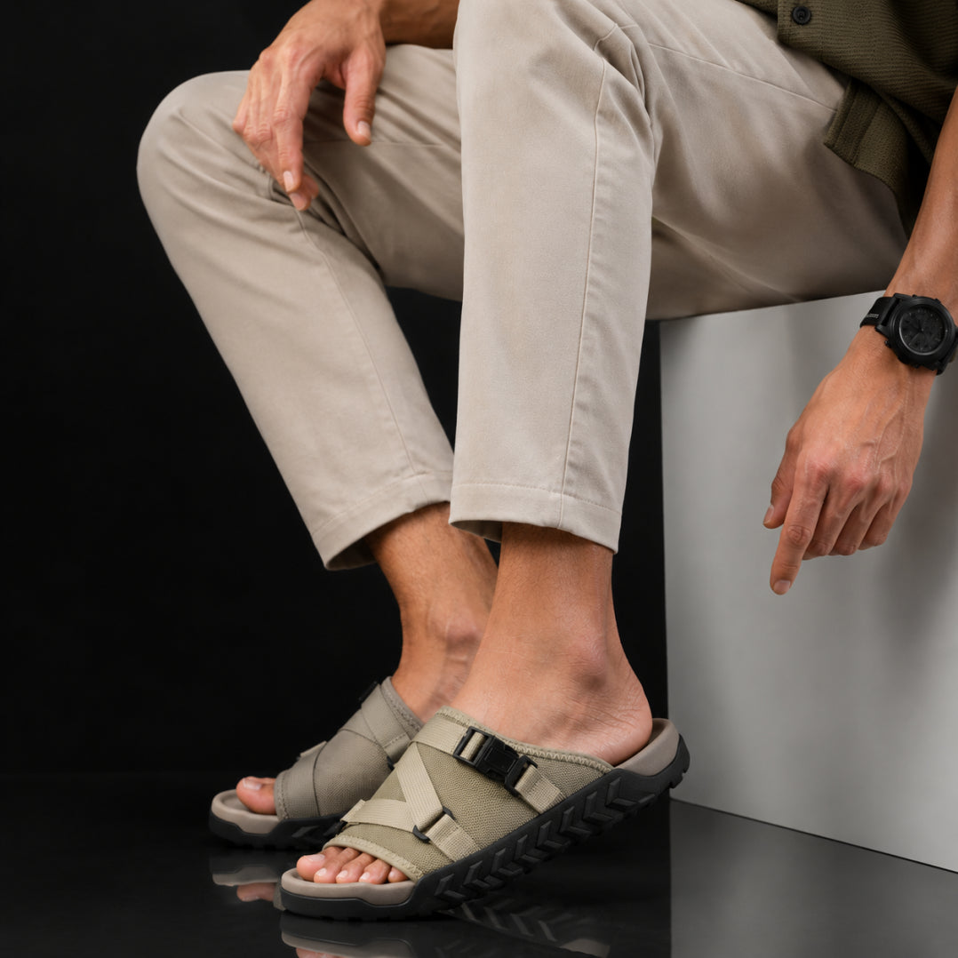 Hatton Sandals with Adjustable Cross Straps and Buckle Closure, view 8 - Elena Harper