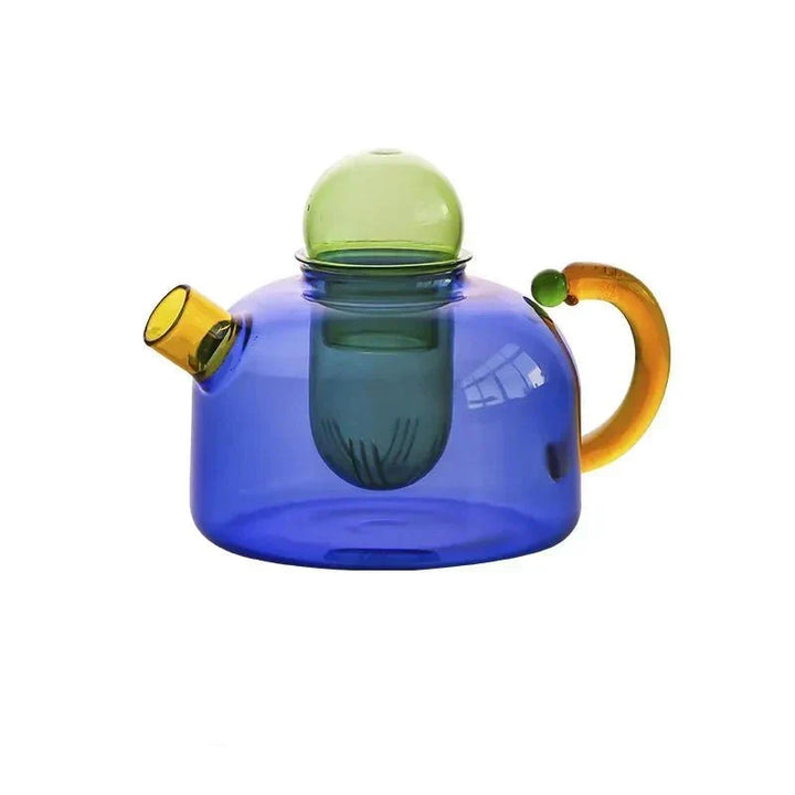 PrismBrew Elegant translucent kettle and mugs contrasting colors for stylish brewing, view 7 - Elena Harper
