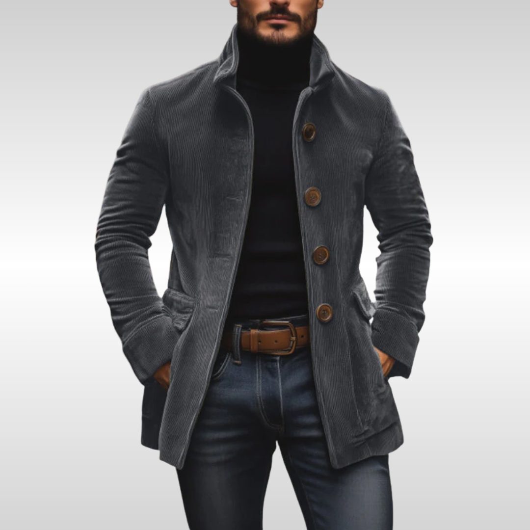 Corduroy Slim Fit Jacket for Men