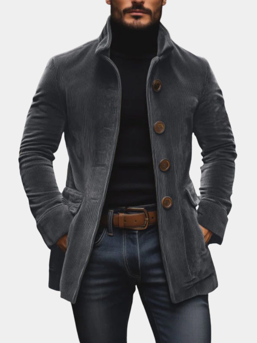 Corduroy Slim Fit Jacket for Men