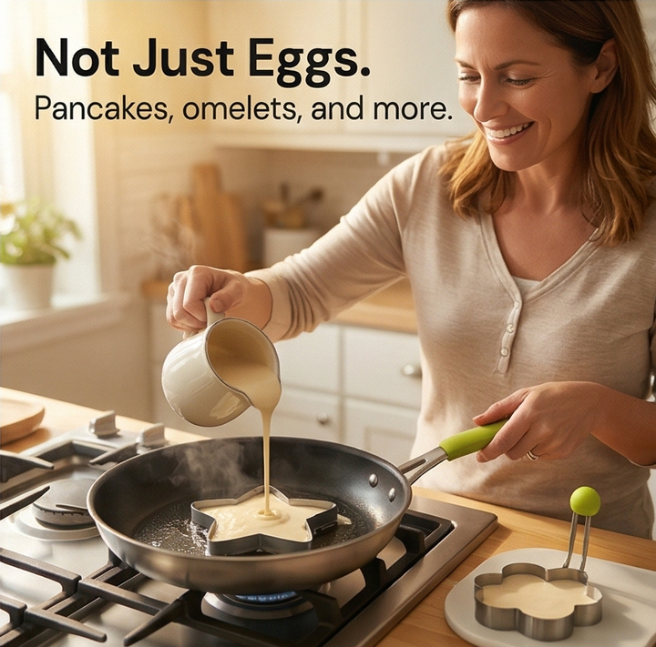 Crackle Fun Shape Egg and Pancake Molds - Elena Harper
