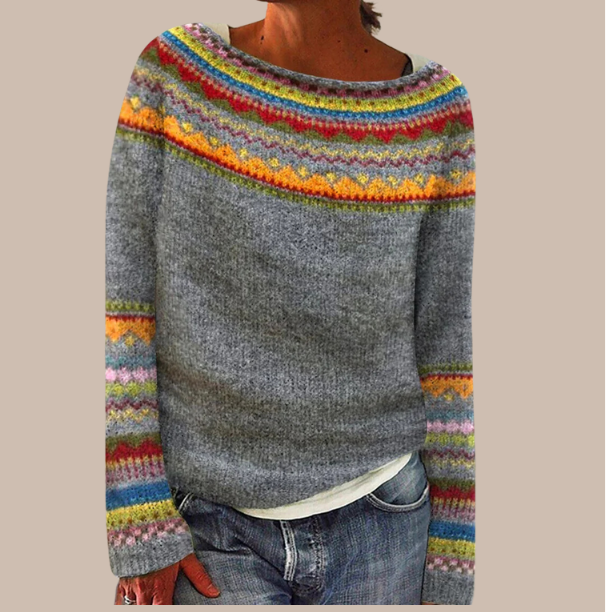 Bella Chic Knit Sweater with Premium Yarn and Easy Fit for Women - Elena Harper