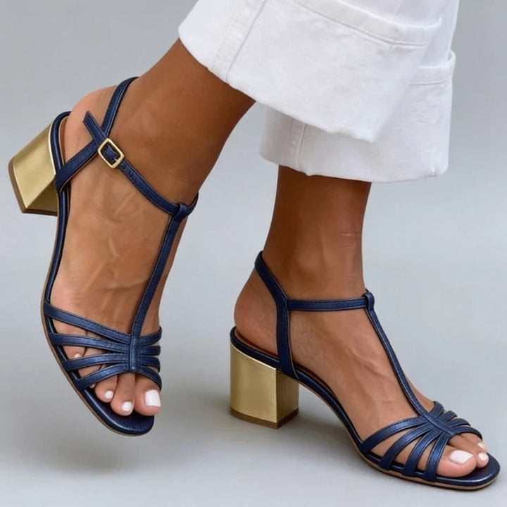 Marika | Elegant and Bright Comfortable Heeled Sandals
