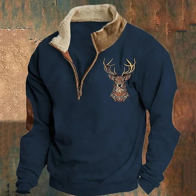 TYLER – SHERPA-LINED HALF-ZIP PULLOVER