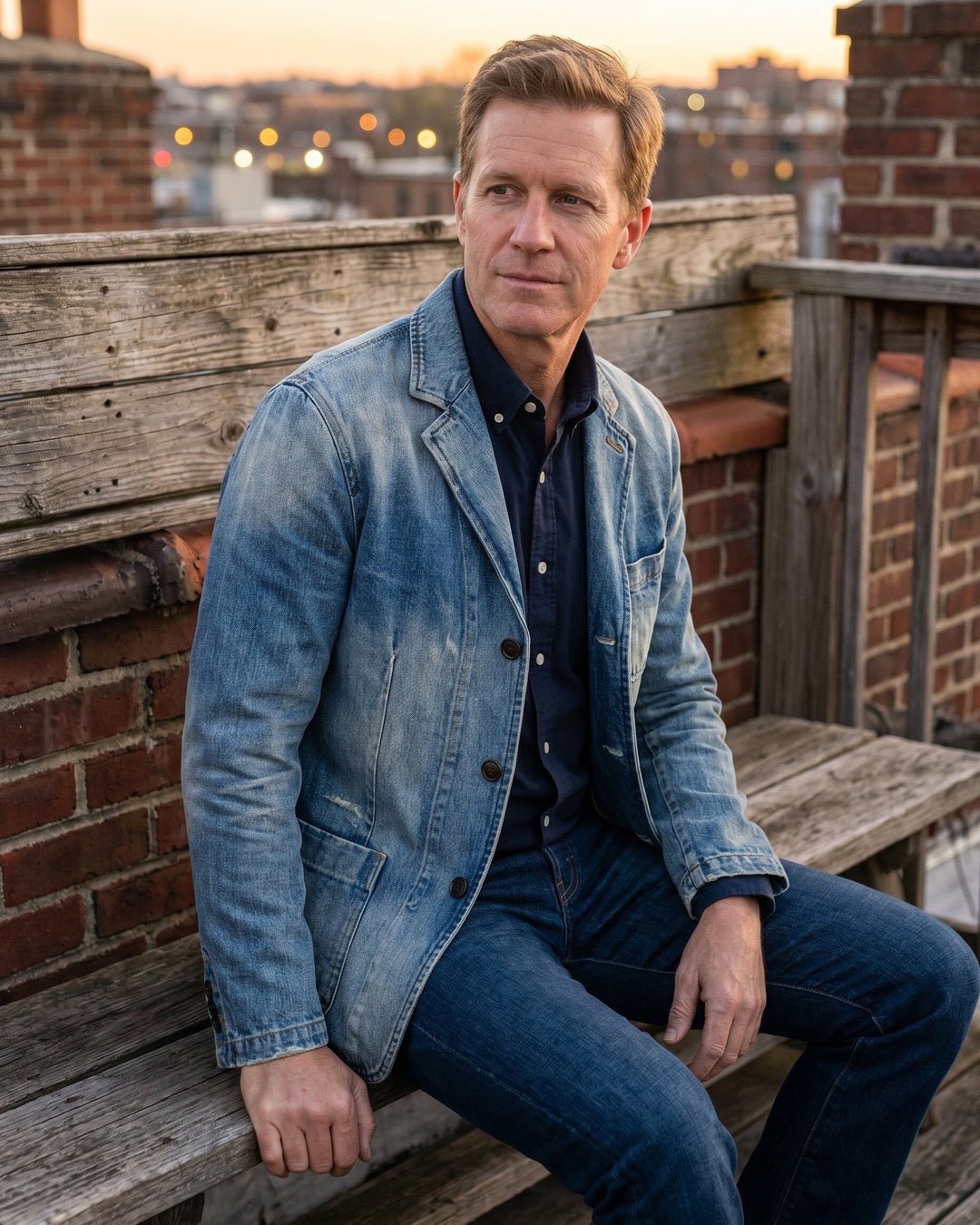 LAURENT MONACO | HEAVY DENIM SHIRT FOR MEN