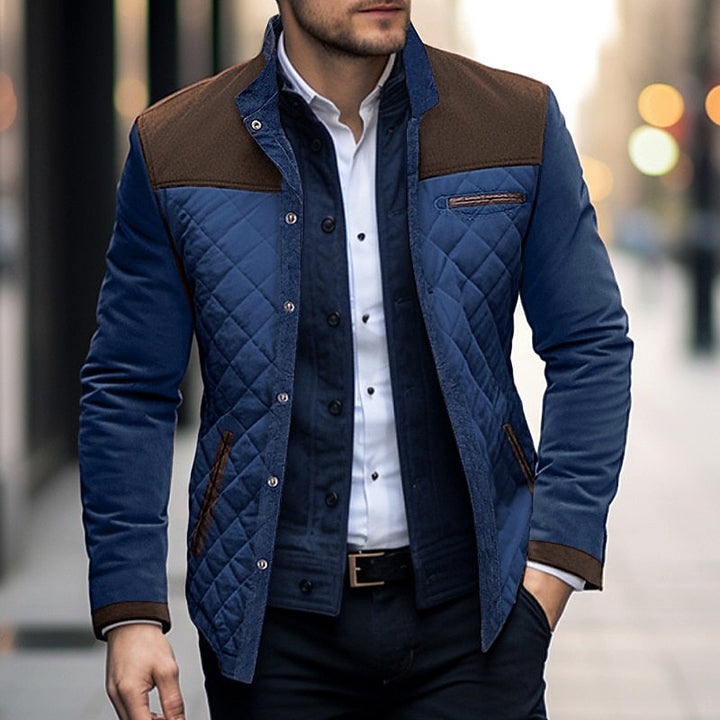 Patrick - Elegant Quilted Jacket with High Collar
