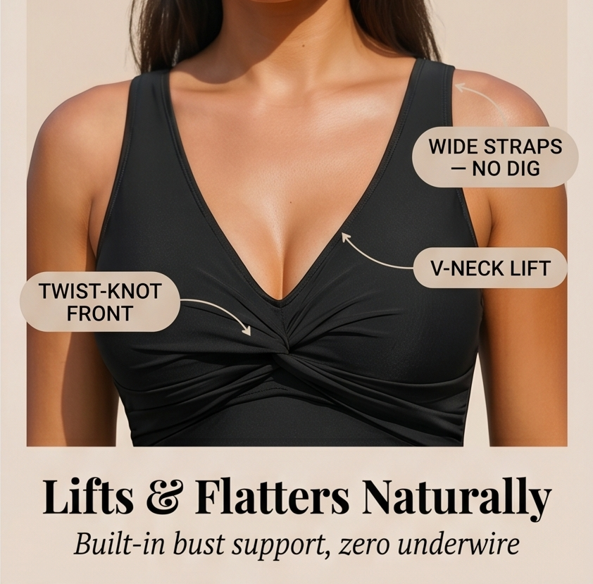 Curvalia Tummy Control One Piece Swimsuit - Elena Harper