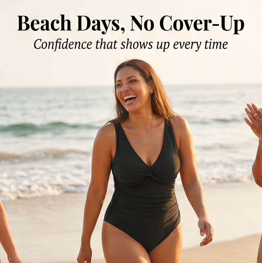 Curvalia Tummy Control One Piece Swimsuit - Elena Harper