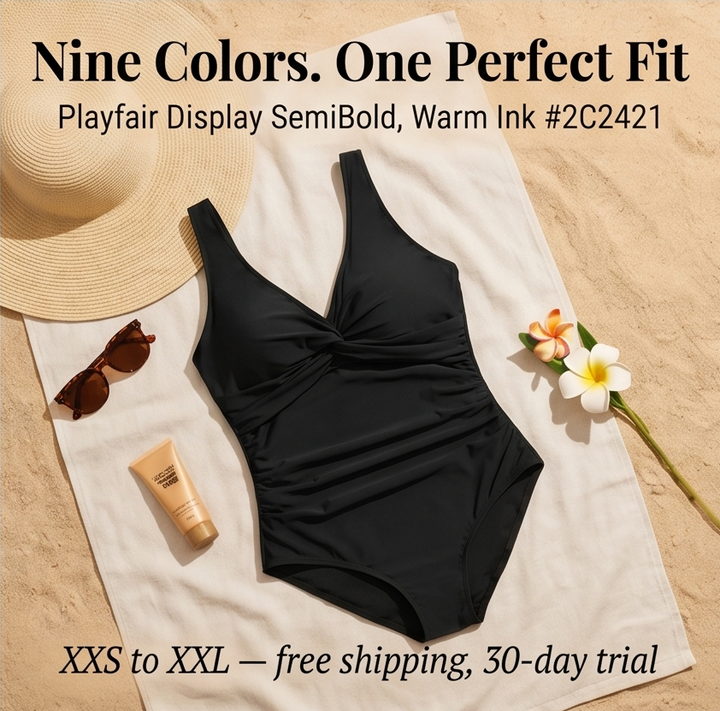 Curvalia Tummy Control One Piece Swimsuit - Elena Harper