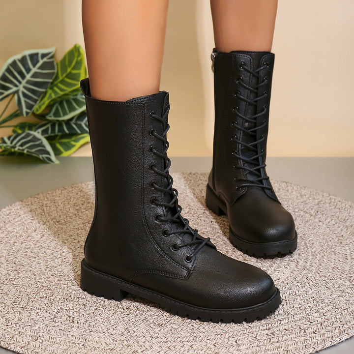 Mid-calf Lace-up Boots for Women - Kerstin