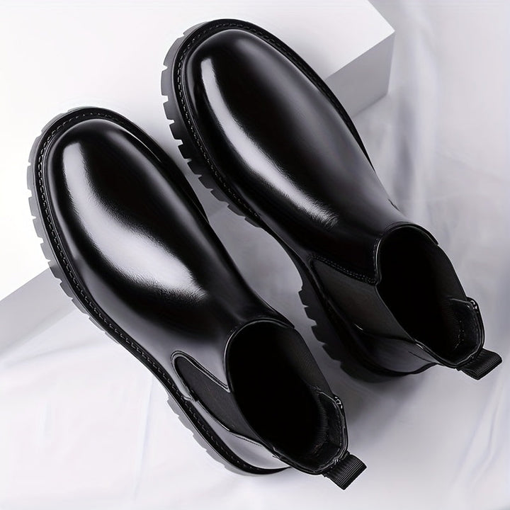 Foster Rugged-Sole Chelsea Boots, view 5 - Elena Harper