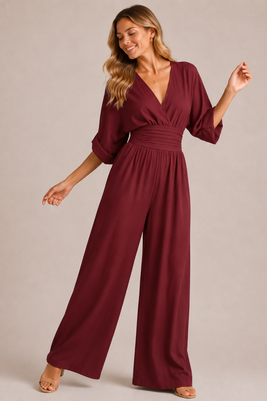 VIVIENNE | Patricia - Jumpsuit with Three-Quarter Sleeves