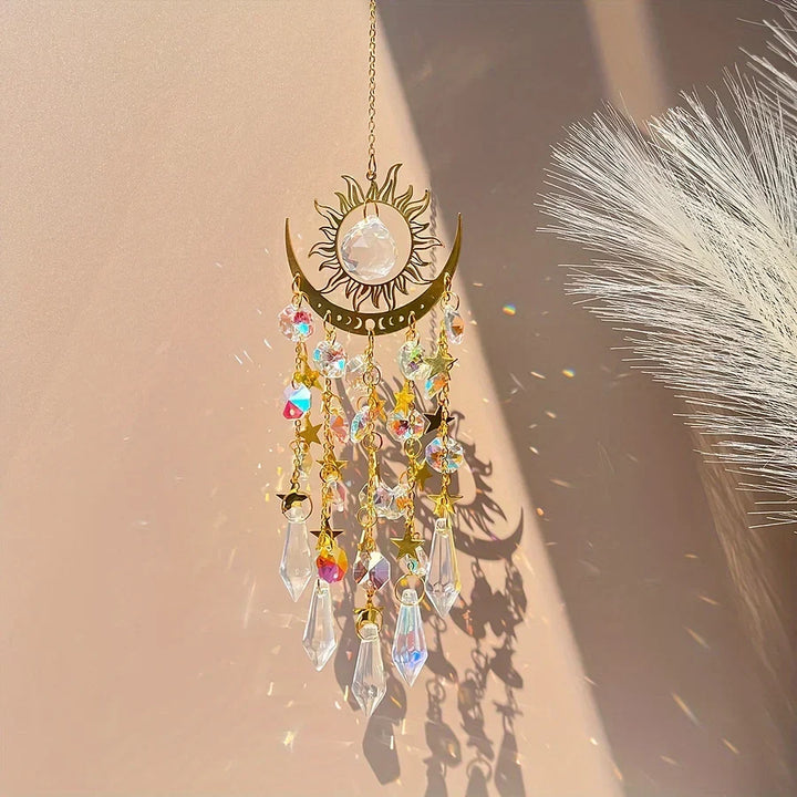 Glowcraft Sun and Moon Pendant Crystal Light Ornaments - Elena Harper