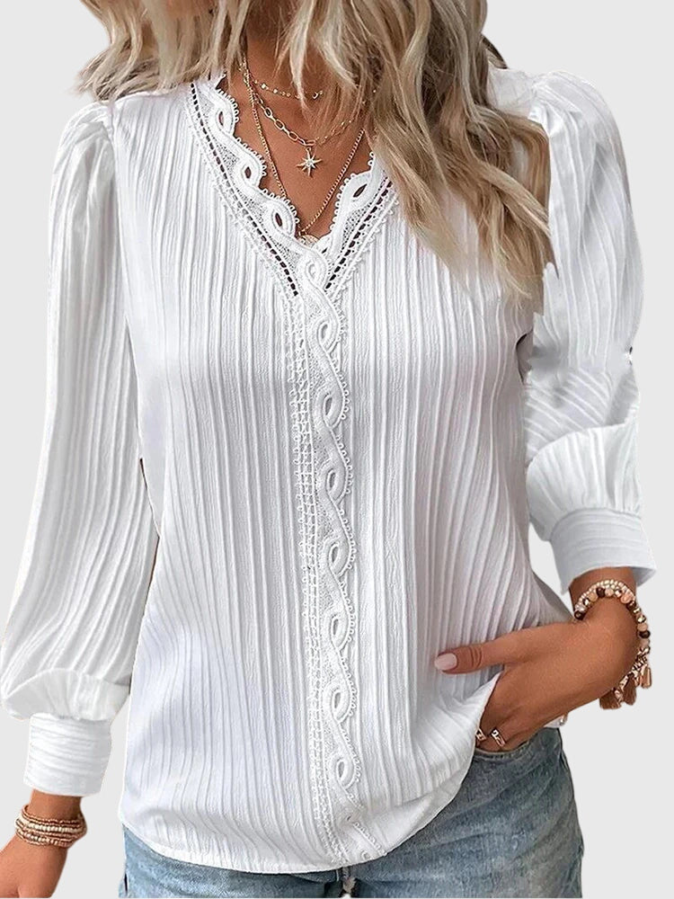 Andrea™  |  Elegant Pullover Blouse