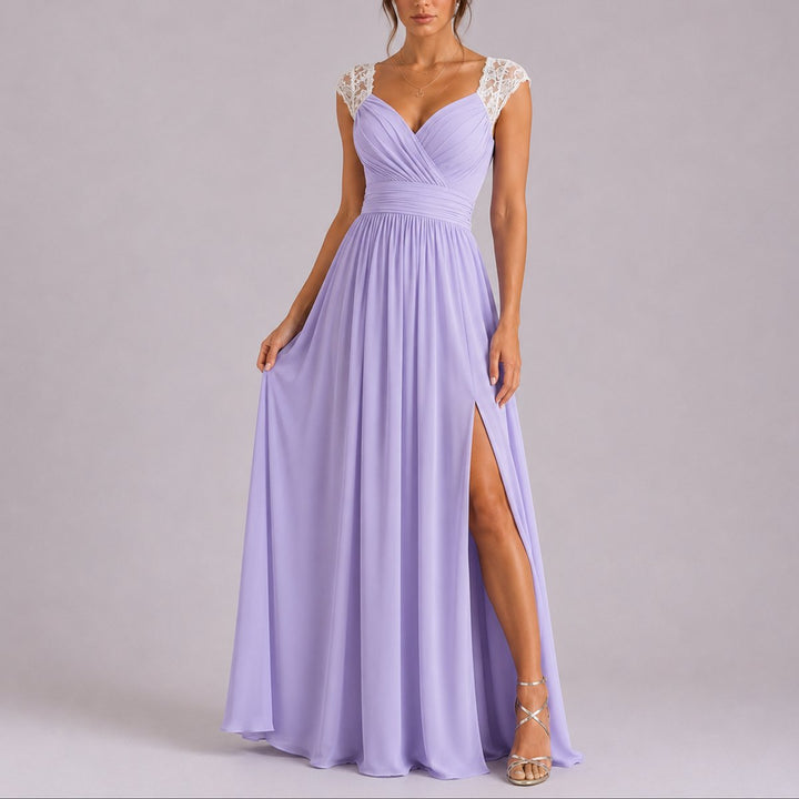 Sophie | Romantic Autumn Wedding Dress with Wrap Neckline