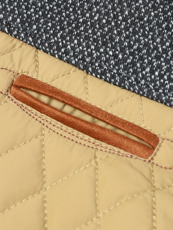 Vincent - Elegant Padded Down Jacket with High Collar