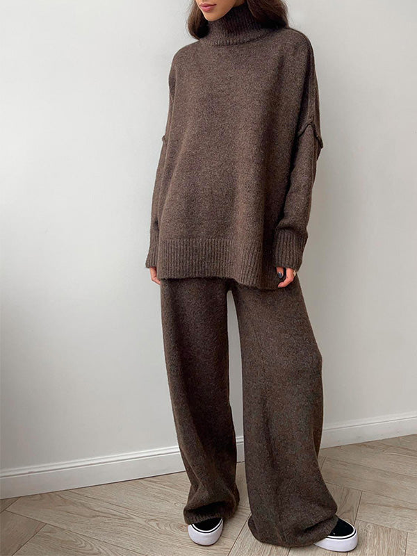 Sharon Trendy Loose Sweater and Pants Two-Piece Set, view 5 - Elena Harper