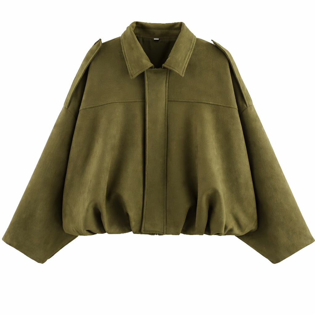 Oversized bomber jacket for women - Casual chic and easy to wear